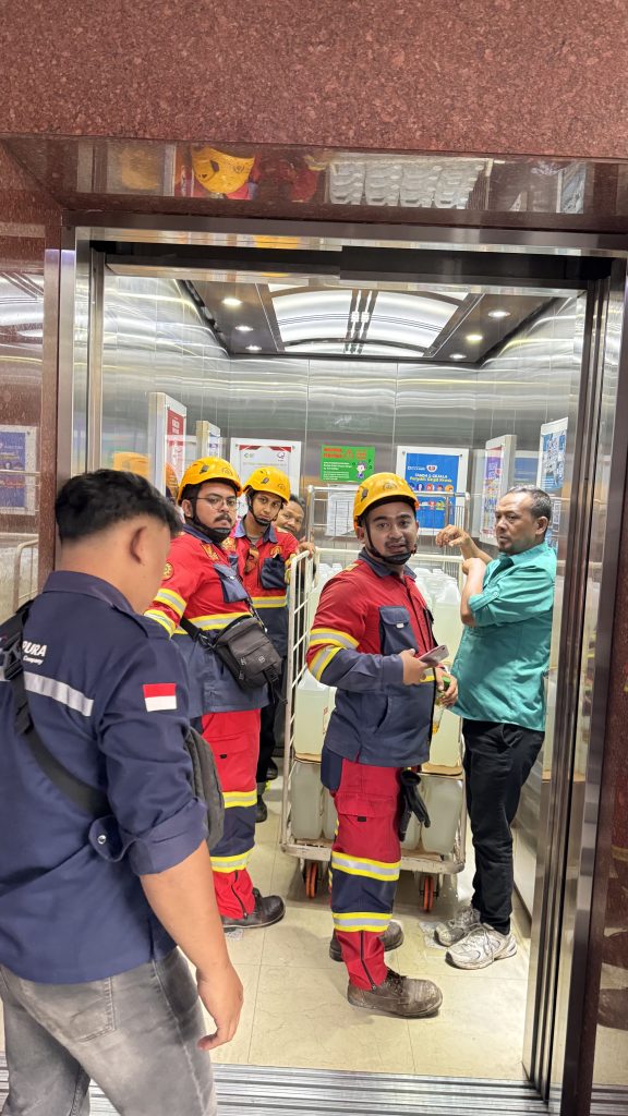 Uji riksa/Inspeksi Safety Gear Elevator di RS Khusus Ginjal Ny. R.A. Habibie oleh PT Aksara Riksa Perdana